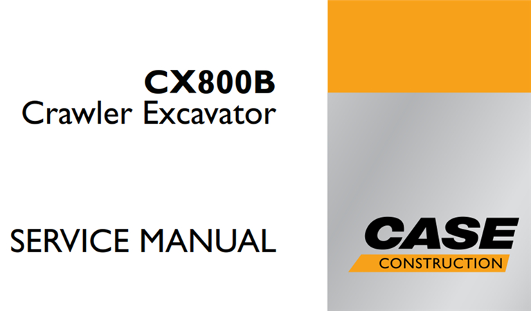 Case CX800B Crawler Excavator Service Repair Manual