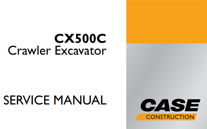 Case CX500C Crawler Excavator Service Repair Manual