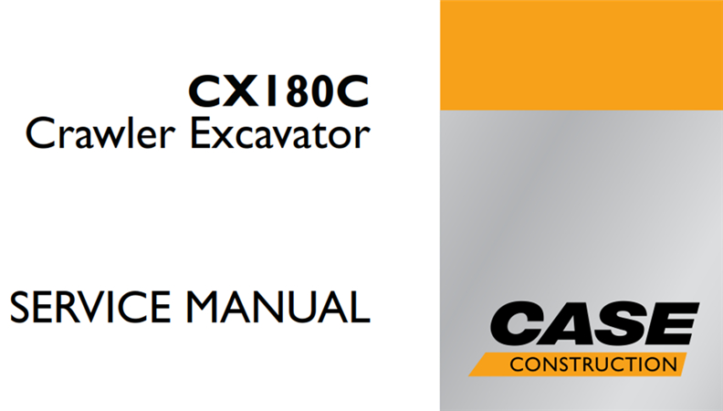 Case CX180C Crawler Excavator Service Repair Manual