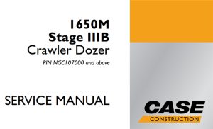 Case 1650M Stage IIIB Crawler Dozer Service Repair Manual