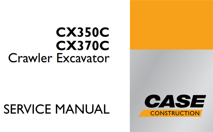 Case CX350C/CX370C Crawler Excavator Service Repair Manual