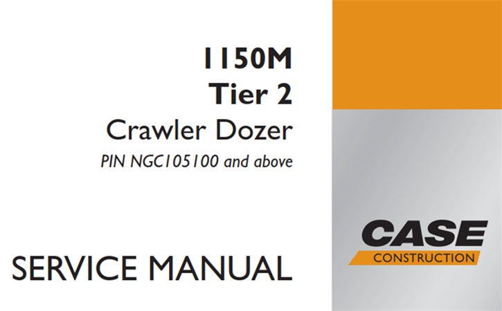 Case 1150M Tier 2 Crawler Dozer Service Repair Manual