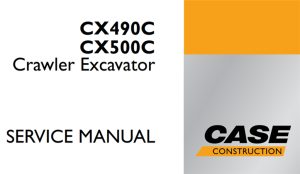 Case CX490C/CX500C Crawler Excavator Service Repair Manual