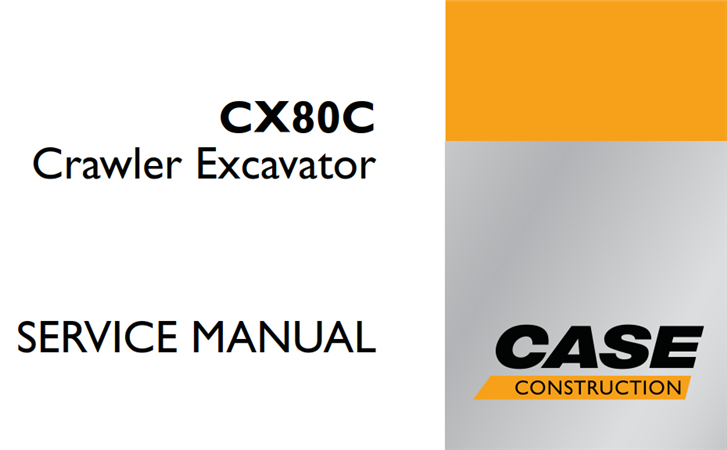 Case CX80C Tier 3 Crawler Excavator Service Repair Manual