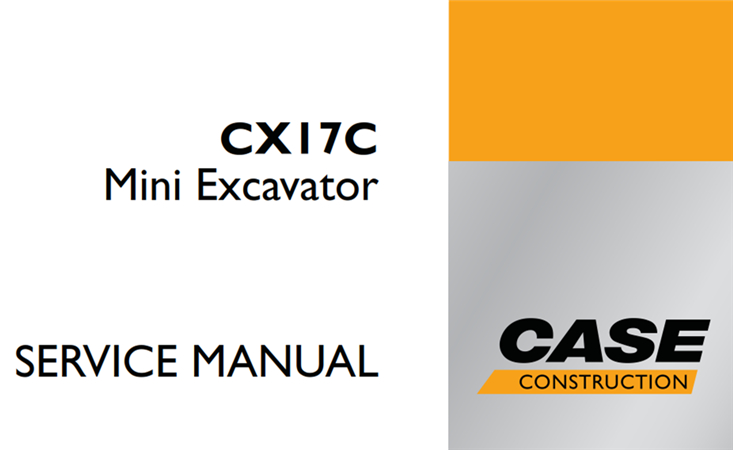 Case CX17C Mini Excavator Service Repair Manual