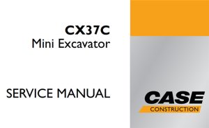 Case CX37C Mini Excavator Service Repair Manual