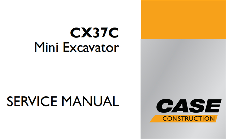 Case CX37C Mini Excavator Service Repair Manual