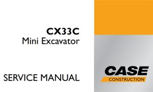 Case CX33C Mini Excavator Service Repair Manual