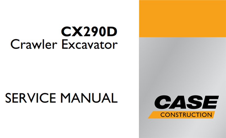 Case CX290D Crawler Excavator Service Repair Manual