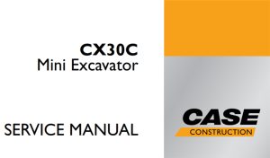 Case CX30C Mini Excavator Service Repair Manual