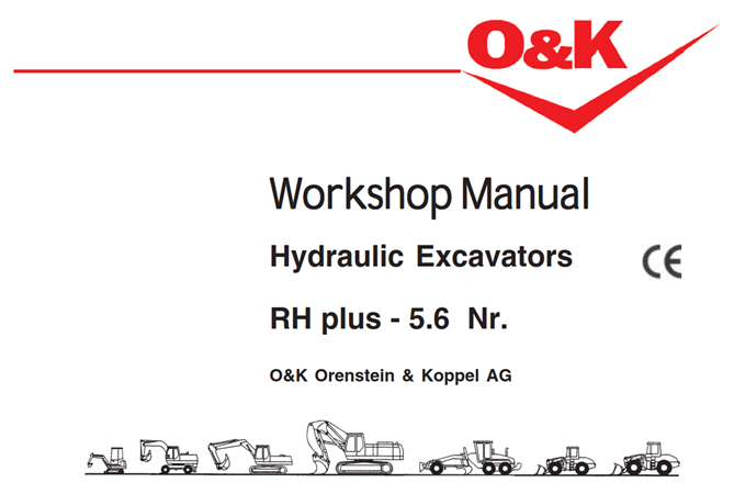 Case O&K RH plus - RH 5.6 Hydraulic Excavators Service Repair Manual