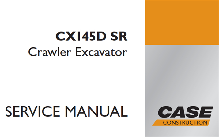 Case CX145D SR Crawler Excavator Service Repair Manual