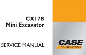 Case CX17B Mini Excavator Service Repair Manual