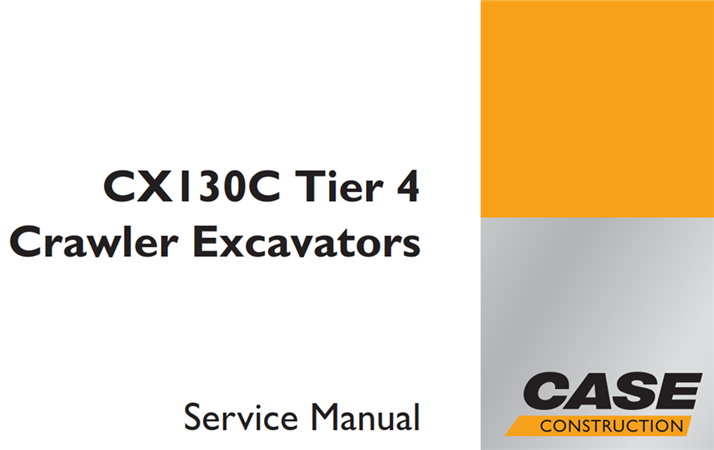 Case Cx130c Tier 4 Crawler Excavators Service Repair Manual A Factory Manual Store 9972