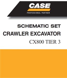 Case CX800 Tier 3 Crawler Excavator Schematic Set