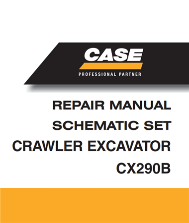 Case CX290B Crawler Excavator Schematic Set