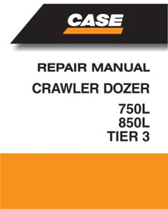 Case 750L/850L Tier 3 Crawler Dozer Service Repair Manual