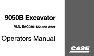 Case 9050B Excavator Operator's Manual