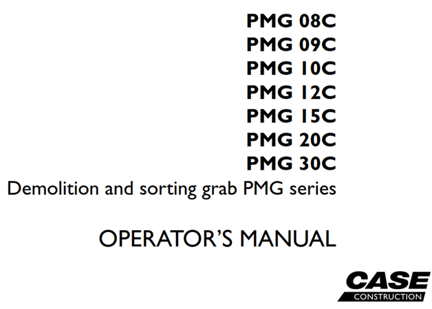 Case Demolition and sorting grab PMG series