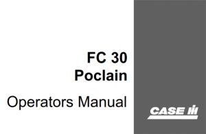 Poclain FC30 Excavator Operator's Manual