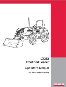 Case IH LX252 Front End Loader Operator's Manual