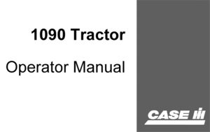 J.I. Case 1090 Tractor Operator's Manual