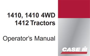 David Brown 1410, 1410 4WD, 1412 Tractors Operator's Manual