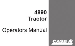 J.I. Case 4890 Tractor Operator's Manual