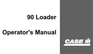 Case IH 90 Loader Operator's Manual