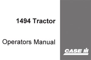 Case IH 1494 Tractor Operator's Manual