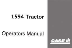 Case IH 1594 Tractor Operator's Manual