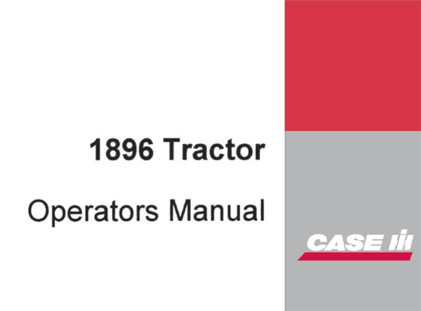 Case IH 1896 Tractor Operator's Manual