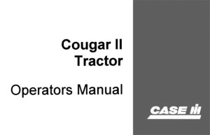 Case IH Cougar II Tractor Operator's Manual