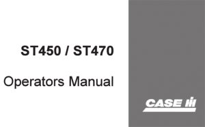 CASE IH Steiger ST450/ST470 Tiger III Tractors Operator's Manual