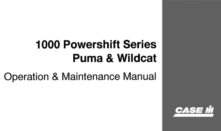 Steiger Puma & Wildcat 1000 Powershift Series Tractor