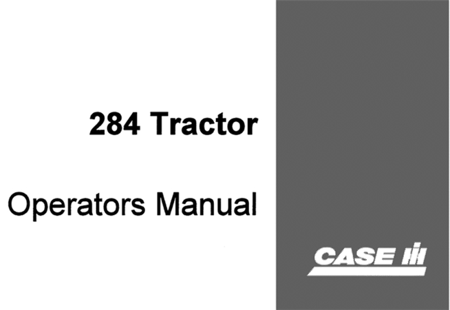 Case International Harvester 284 Tractor Operator's Manual