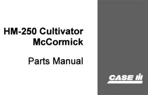 Case IH McCormick HM-250 Cultivator Parts Manual