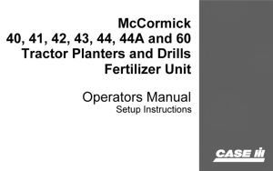 Case IH Fertilizer Unit (Star Feed Type) Operator's Manual