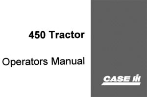 Case IH McCormick Farmall 450 Tractors Operator's Manual