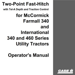 Case IH Two-Point Fast-Hitch (With Tel-A Depth and Traction Control)