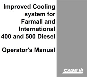 Case IH Improved Cooling system Operator's Manual