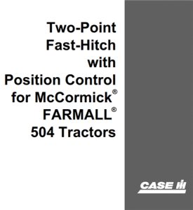 Case IH Two-Point Fast-Hitch with Position Control