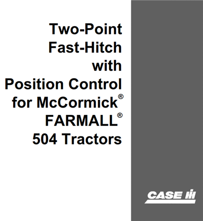 Case IH Two-Point Fast-Hitch with Position Control