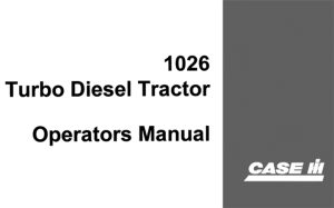 Case IH 1026 Turbo Diesel Tractor Operator's Manual