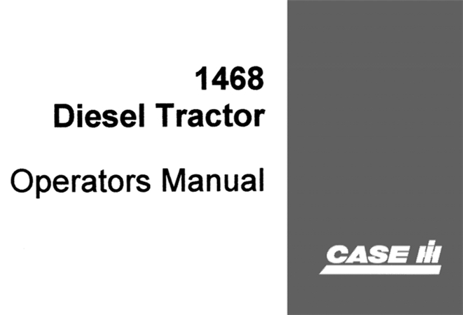 Case IH International 1468 Diesel Tractor Operator's Manual