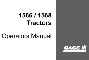 Case IH Farmall 1566/1568 Tractors Operator's Manual