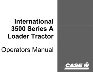 Case IH International 3500 Series A Loader Tractor