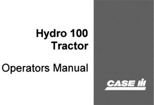 Case IH Hydro 100 Tractor Operator's Manual