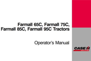 Case IH Farmall 65C, Farmall 75C, Farmall 85C, Farmall 95C Tractors