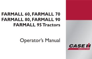 Case IH FARMALL 60, FARMALL 70, FARMALL 80, FARMALL 90, FARMALL 95 Tractors